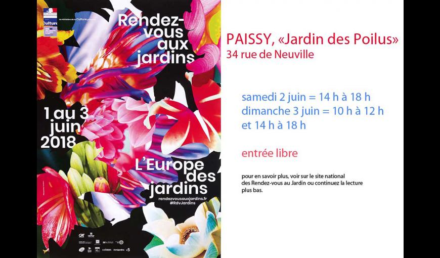 RDV aux jardins 2018 < Paissy < Aisne < Picardie