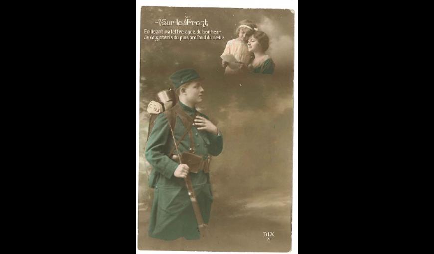 Carte postale 14-18 < Chemin du facteur < Guerre 14-18 < WWI < Aisne < Picardie < France