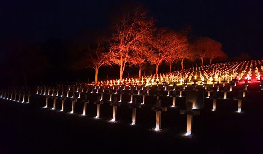 16 avril 2025, Illumination à la nécropole de Craonnelle 