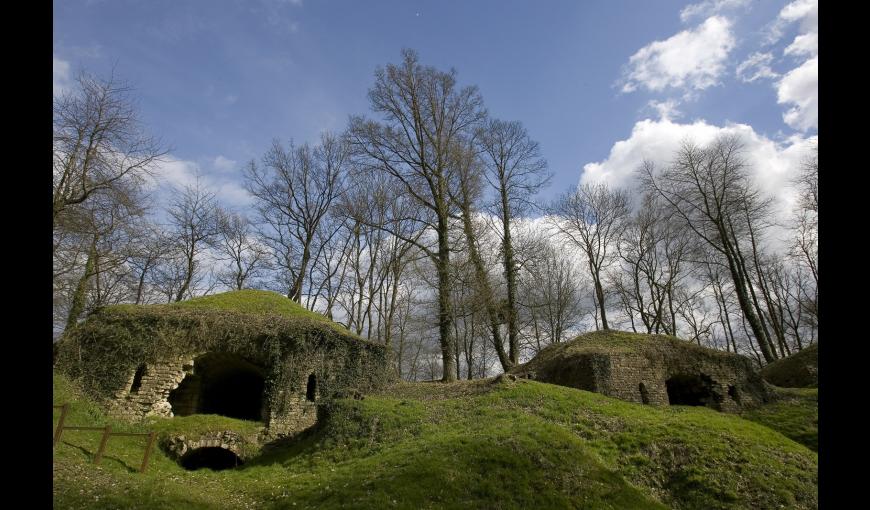 Les ruines du fort de la Malmaison (Aisne)