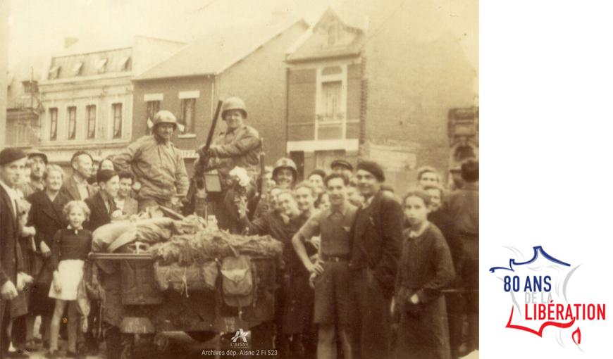 Arrivée des soldats américain à Chauny, 2 septembre 1944 