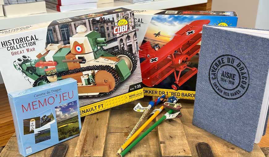 Produits enfants, boutique du Chemin des Dames