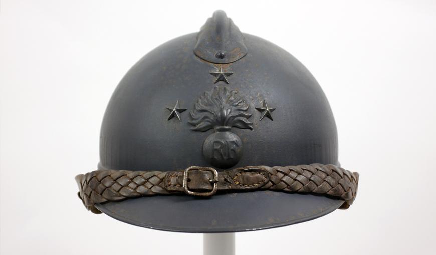 Casque Adrian, collection départementales de l'Aisne