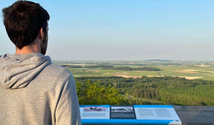 A la Tour Observatoire, à Craonne