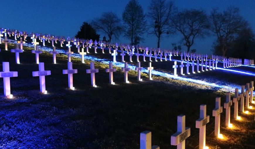 Le cimetière de Craonnelle le 16 avril 2022