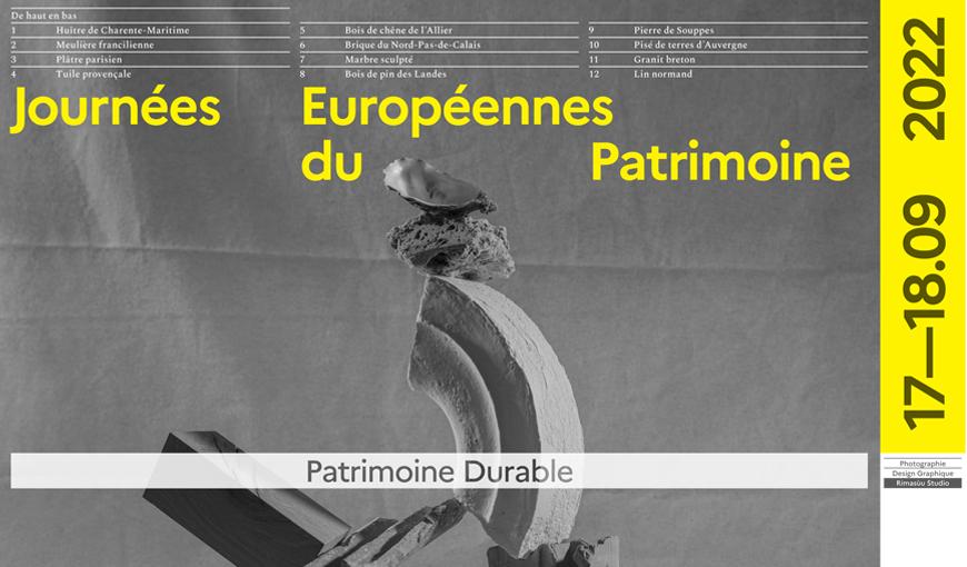 Affiche des Journées européennes du patrimoine 2022