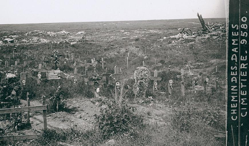 Cimetière provisoire à Craonne, Chemin des Dames