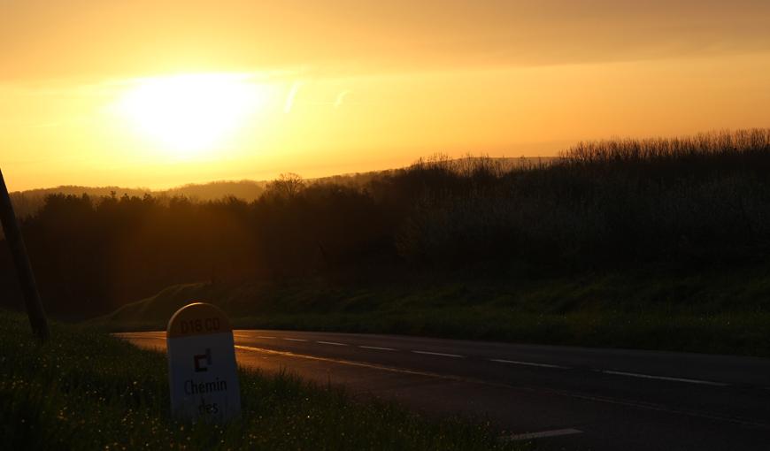 Levé du jour sur le Chemin des Dames, le 16 avril 2018