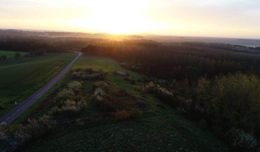 Levé du jour sur le Chemin des Dames, le 16 avril 2018.