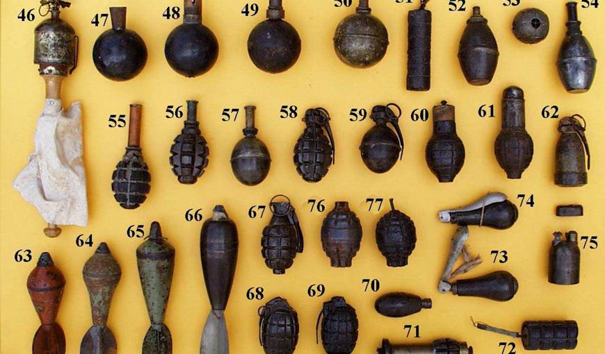 Grenades alliées de la Première Guerre mondiale