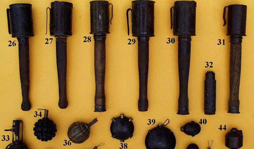 Grenades allemandes de la Première Guerre mondiale