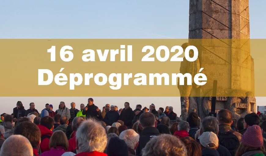 Annulation du 16 avril 2020