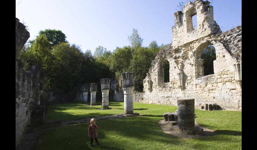 Les ruines du l'abbaye de Vauclair (Aisne)