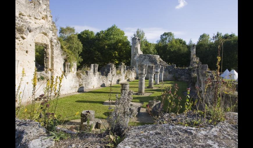 Les ruines de l'abbaye de Vauclair (Aisne)