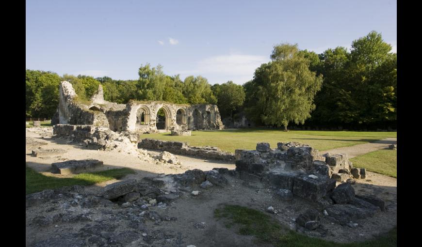 Les ruines de l'abbaye de Vauclair (Aisne)