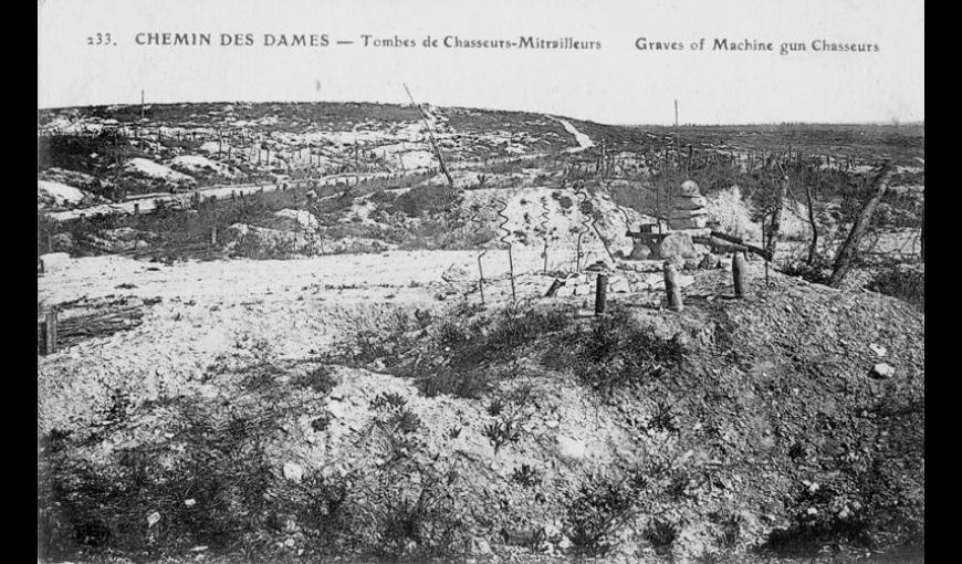 Vestiges du monument d'Hurtebise, souvenir de la bataille de Craonne du 7 mars 1814