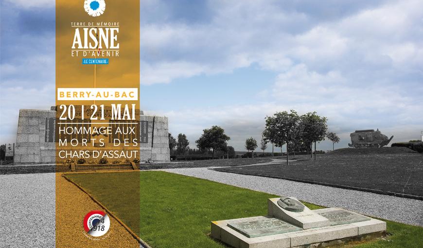Aisne 1917-2017 : hommage aux morts des chars d'assaut à Berry-au-Bac