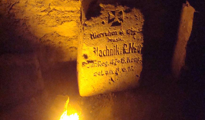 Intérieur de la Caverne du Dragon-Musée du Chemin des Dames (Aisne)