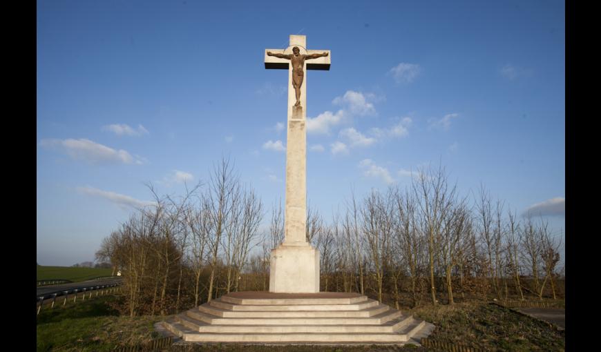 Calvaire de l'ange-gardien, entrée ouest du Chemin des Dames (Aisne)