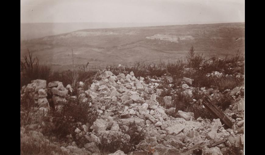 Les ruines du village de Cerny-en-Laonnois (Aisne) en 1919