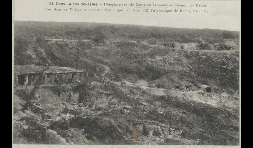 Emplacement de l'ancien village de Cerny-en-Laonnois