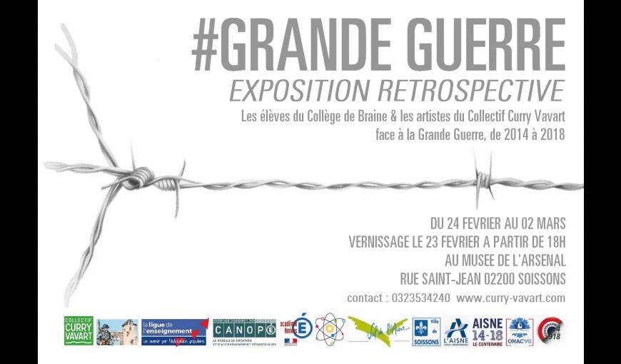 Exposition rétrospective #GRANDE GUERRE au musée de l'Arsenal de Soissons, du 24 février au 2 mars 2018  