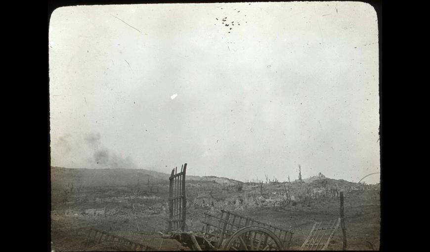 Le village de Craonne en ruines (7 mai 1917)