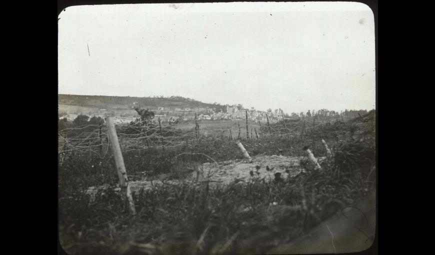 Vue générale de Craonne en 14-18