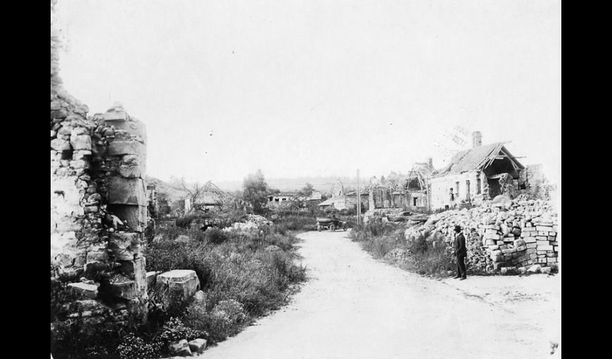 Colligis-Crandelain, village détruit sur le Chemin des Dames (Aisne)