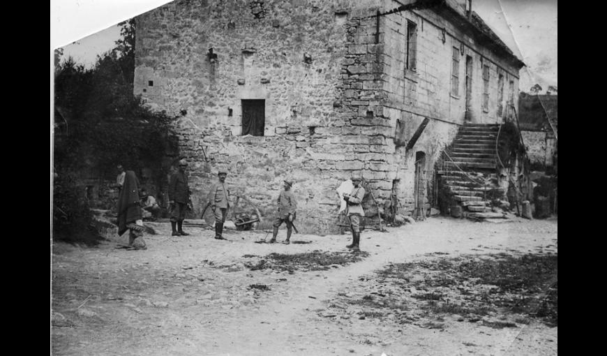 Le Moulin Bas, entre Oulches et Vassogne, 1914-1918