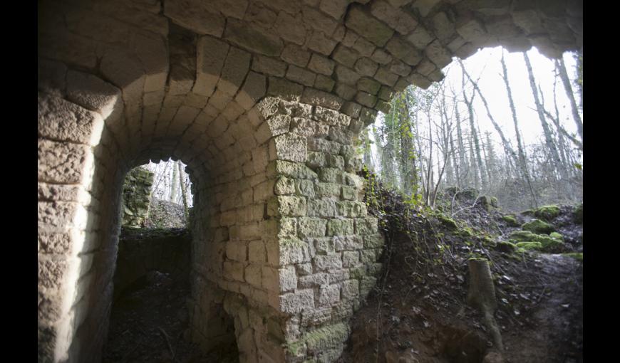 Les ruines du fort de la Malmaison à Chavignon (Aisne)