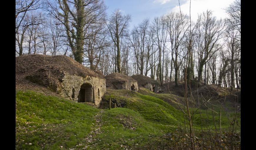 Les ruines du fort de la Malmaison à Chavignon (Aisne)