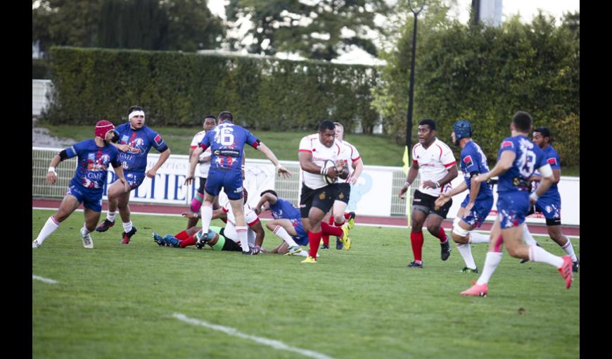 Hommage aux Rugbymen : Match entre l’équipe de rugby la Gendarmerie nationale et l’équipe britannique du 12th Royal Artillery Regiment  à Laon