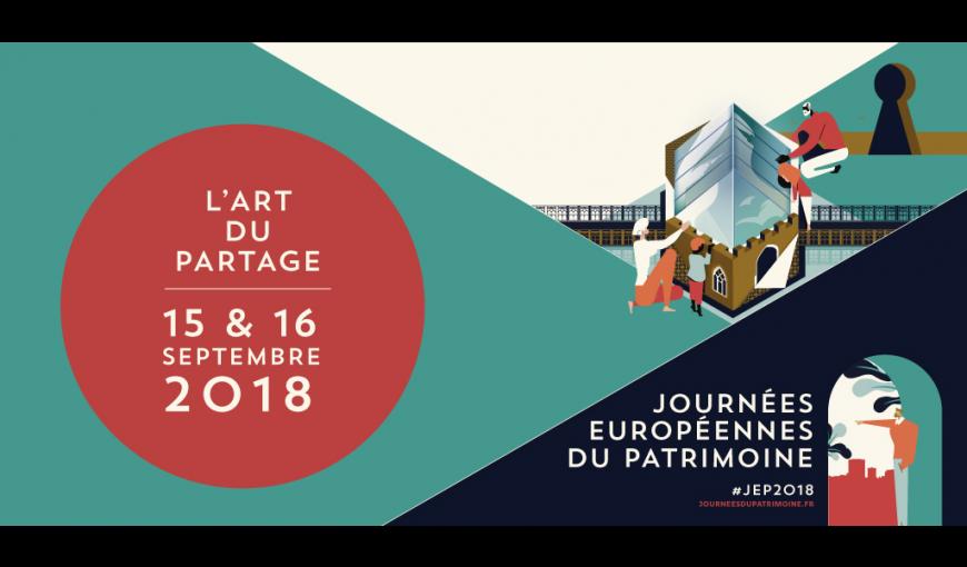 Journées Européennes du Patrimoine, 15 & 16 septembre 2018