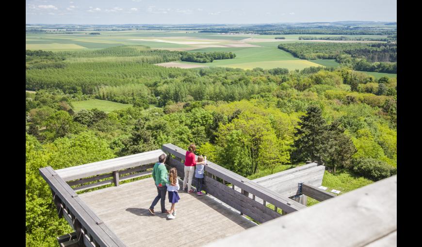 La tour observatoire du Plateau de Californie, à Craonne (Aisne)