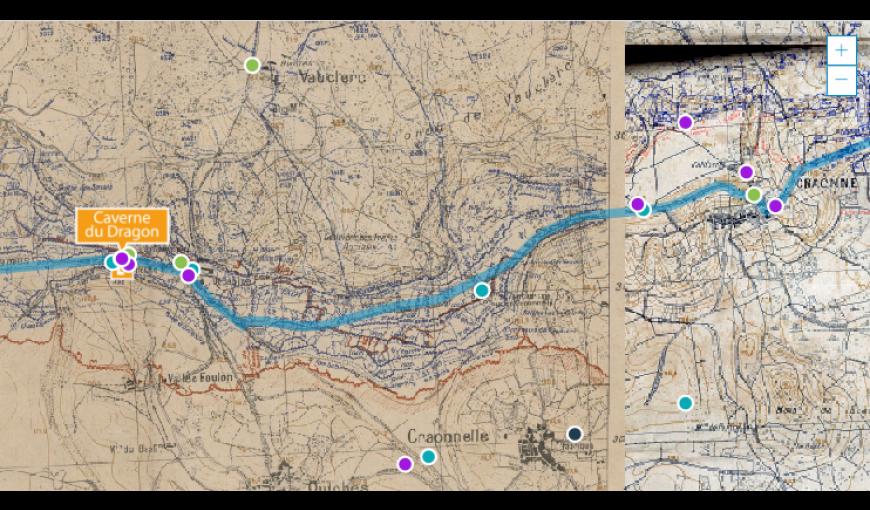 Cartographie sur le nouveau site Web du Chemin des Dames