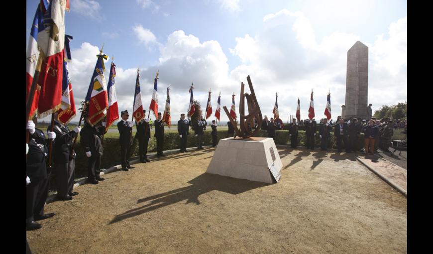 Inauguration du Mémorial international aux joueurs de rugby morts durant la Grande Guerre : "Rubans de la Mémoire", le 16 septembre 2017