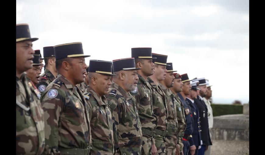 Inauguration du Mémorial international aux joueurs de rugby morts durant la Grande Guerre : "Rubans de la Mémoire", le 16 septembre 2017