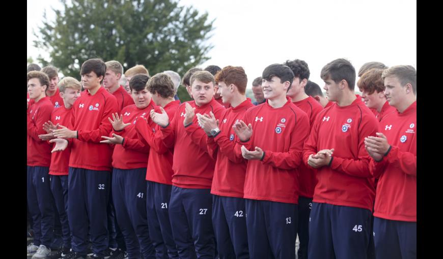 Inauguration du Mémorial international aux joueurs de rugby morts durant la Grande Guerre : "Rubans de la Mémoire", le 16 septembre 2017