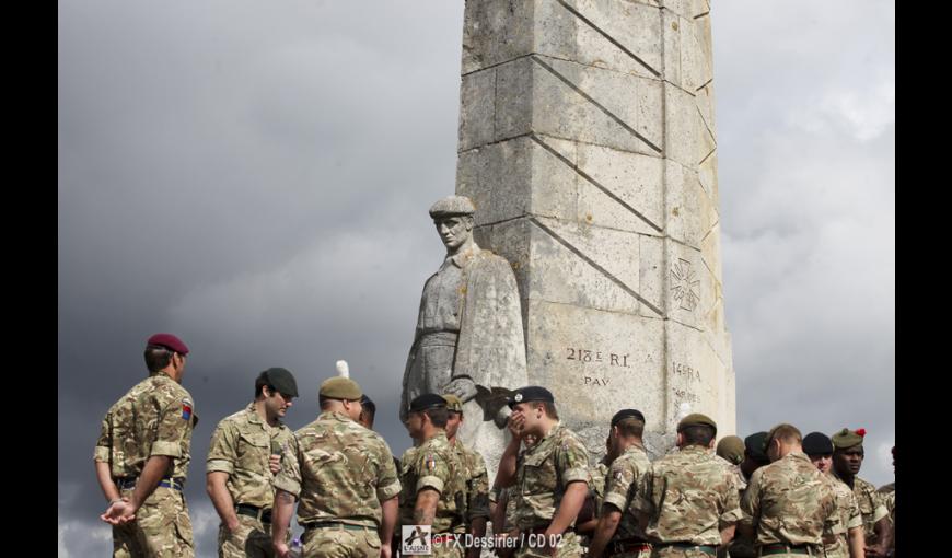 Cérémonie au monument des Basques à Craonnelle (Aisne)