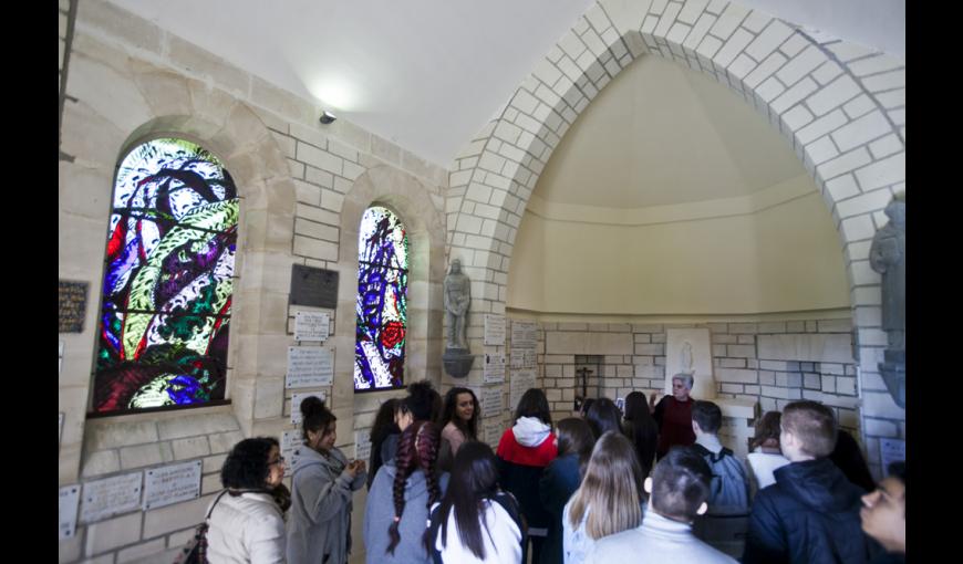 Intérieur de la Chapelle-Mémorial de Cerny-en-Laonnois (Aisne)