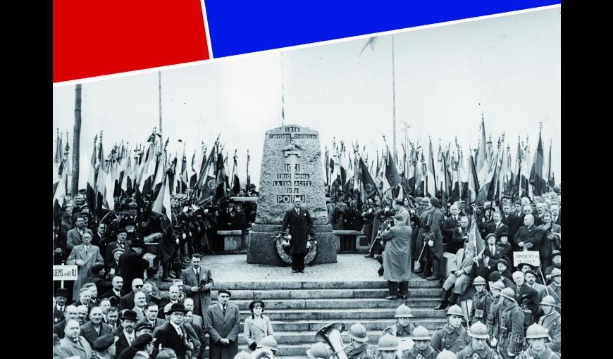 Inauguration de la Pierre d'Haudroy, le 5 novembre 1925