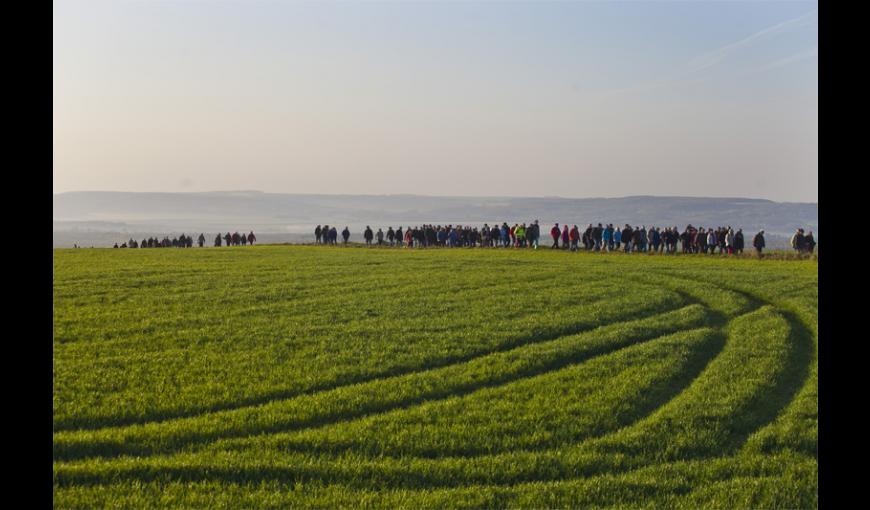 Marche du souvenir en hommage aux milliers de combattants montés à l'assaut du Chemin des Dames le 16 avril 1917