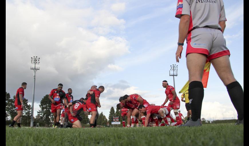 Match de gala entre le « XV du Pacifique » et l’équipe militaire de Grande-Bretagne (Army Rugby Union) au Stade Levindrey de Laon, le 16 septembre 2017