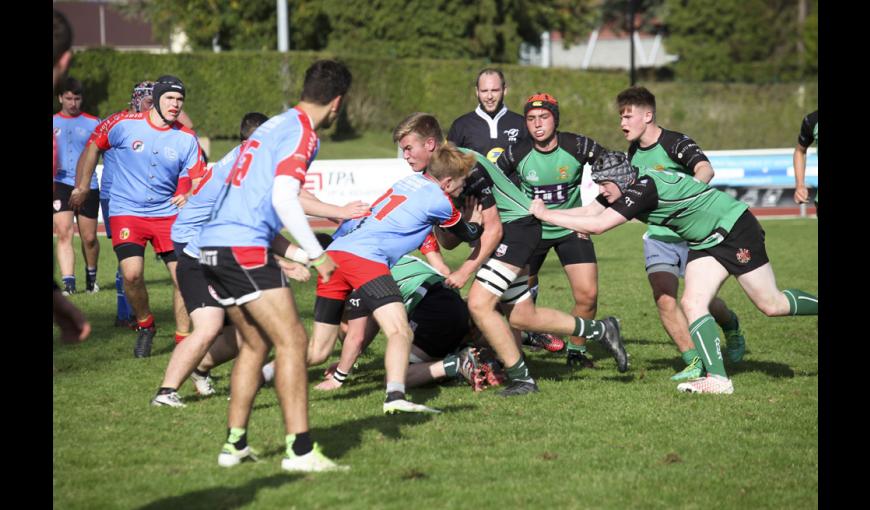 Tournoi de jeunes « La tranchée des rugbymen » avec les clubs de Compiègne, Epernay et Trojans FC d'Angleterre, Firewood du Pays de Galles.