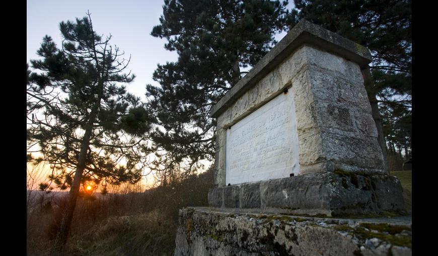 Monument en hommage au 18e RI sur le plateau de Californie (Aisne)