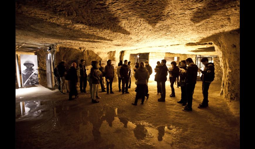 Visite guidée dans les souterrains de la Caverne du Dragon-Musée du Chemin des Dames (Aisne)