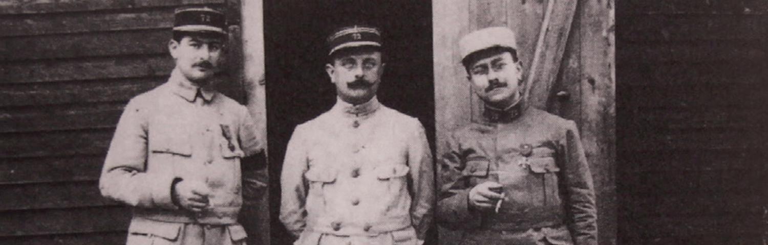Marc Bloch (à droite) le 3 juin 1916