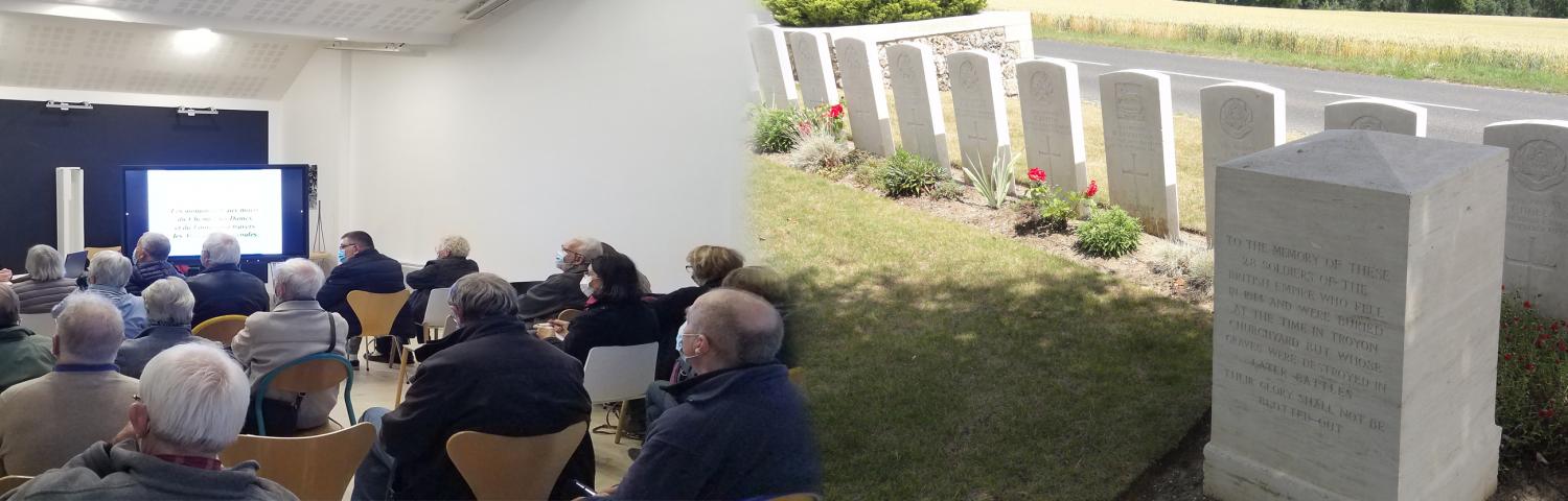 Stèles Britanniques au cimetière militaire de Vendresse