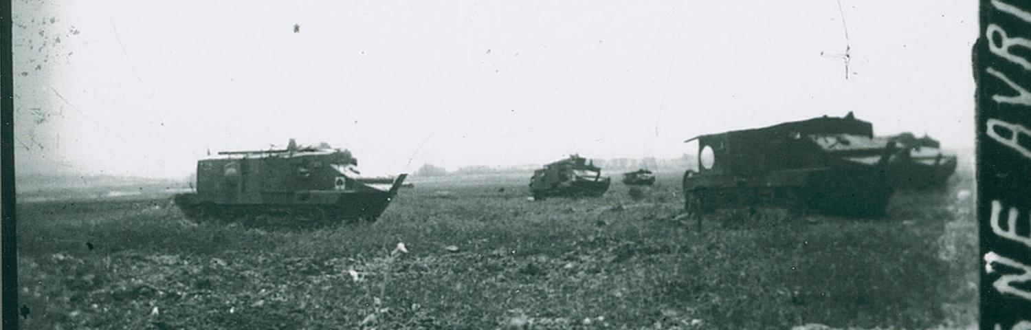 Chars Schneider à Craonne en avril 1917